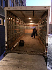 Last truck from con emptied