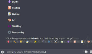 adding 2 items to interest-menu description