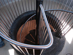 Spiral staircase in tower