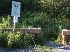 Trailhead at finish