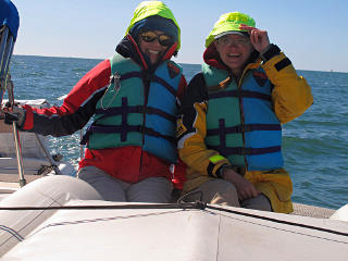 Colorful crew garb