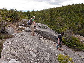 Heading down the slabs