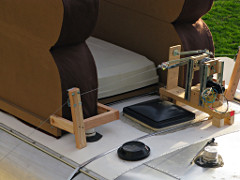 Flying toaster wing drive mechanism from above