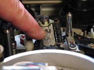 Filthy pinch-roller