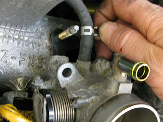 rear-side vacuum hose