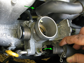 PCV and crankcase inlet hoses
