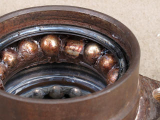 Spalling in the race