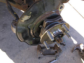 New bearing in place