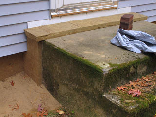 Flange lid over front stoop