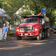 Readying for haul-away