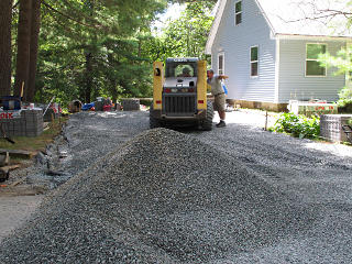 Pile of bedding stone