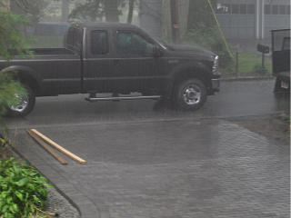 Downpour tests the water-berm