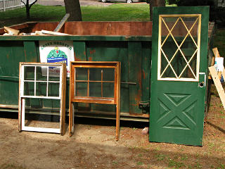 Old dead windows and doors