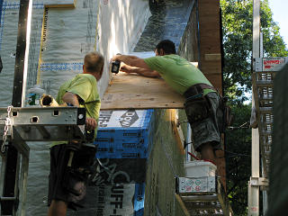 Working plywood up cheekwalls