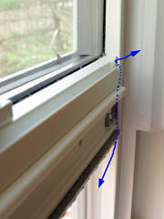 Air leakage path in Serious frame