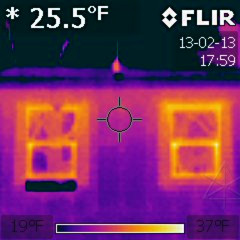 Comparing heat loss in two windows