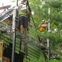 Pulling more roof trim