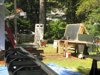 Front yard construction chaos