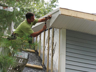 Finishing shed-dormer trim