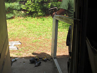 Cutting down storm door hinge