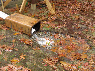 Drainage pit handling Hurricane Sandy