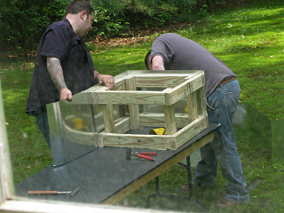 Assembling the air-handler base