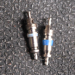 Comparing old and new Schrader cores