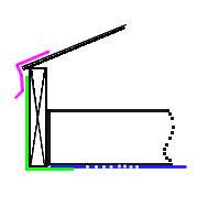 Normal soffit trim metal detail