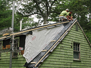 Roof grace gets finished
