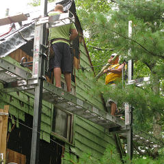 Pulling more roof trim