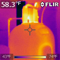 Warm water-heater top