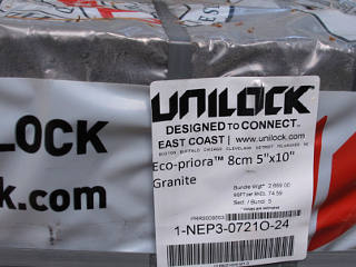 Unilock paver label