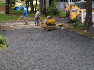 Stone layers get rolled