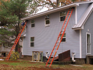 Setup for gutter installation