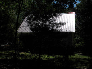 Bright roof in June sun