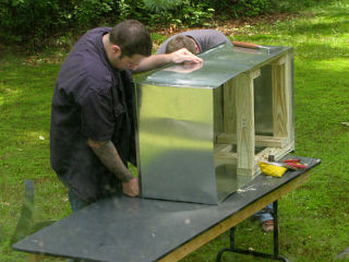 Completing the air-handler base