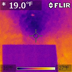 Cold blast from heat pump