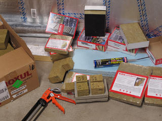 Spread of Roxul samples