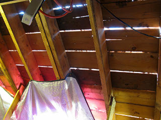 Attic light through sheathing