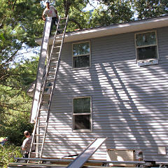 Handing up panels