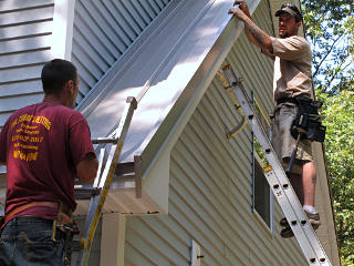 Fitting gable-end parts