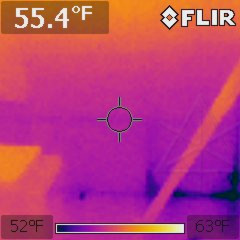Thermal gradient up back wall