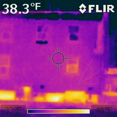Rear of house thermal shot