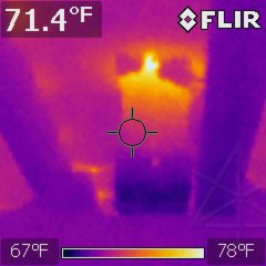 Stink pipe thermal gradient