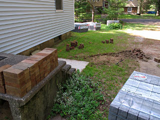 Removing old bricks