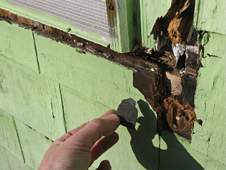 Less sill-area rot than originally suspected