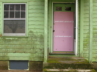 Pink-n-green: superinsulated front door