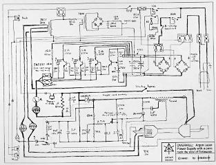 Schematic for argon laser and linear power supply
