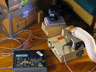 Shapeshifter drawing a figure with the argon laser