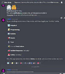 biggest state of timeclock menu, before the big cut-down